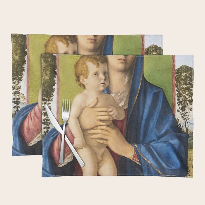 Giovanni Bellini "Madonna of the Small Trees (Madonna degli Alberetti)" Placemat Gallery Image 1