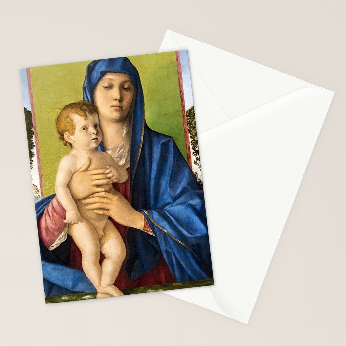 Giovanni Bellini "Madonna of the Small Trees (Madonna degli Alberetti)" Stationery Card Gallery Image 2