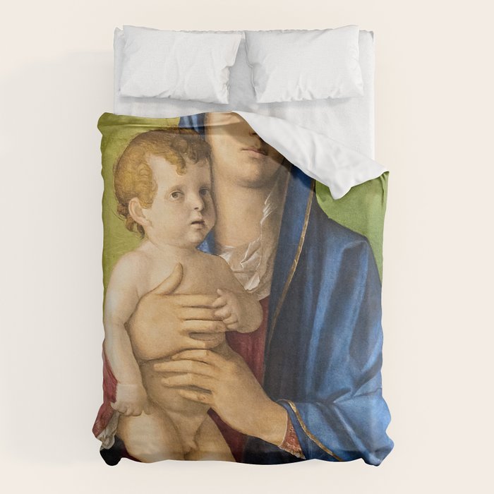 Giovanni Bellini "Madonna of the Small Trees (Madonna degli Alberetti)" Duvet Cover Gallery Image 1