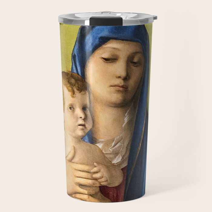 Giovanni Bellini "Madonna of the Small Trees (Madonna degli Alberetti)" Travel Mug Gallery Image 1