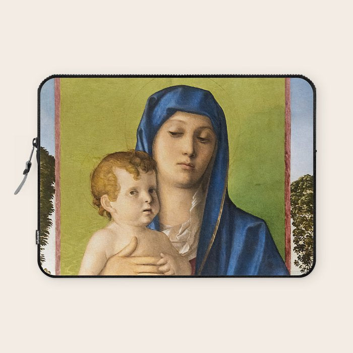 Giovanni Bellini "Madonna of the Small Trees (Madonna degli Alberetti)" Laptop Sleeve Gallery Image 1