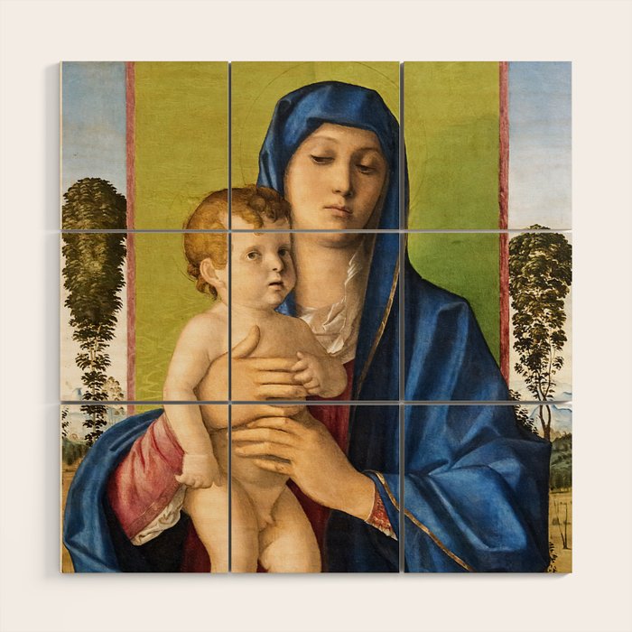 Giovanni Bellini "Madonna of the Small Trees (Madonna degli Alberetti)" Wood Wall Art Gallery Image 1