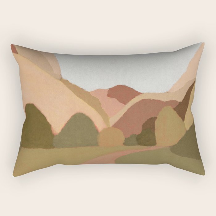 Morning Walk Rectangular Pillow Gallery Image 1