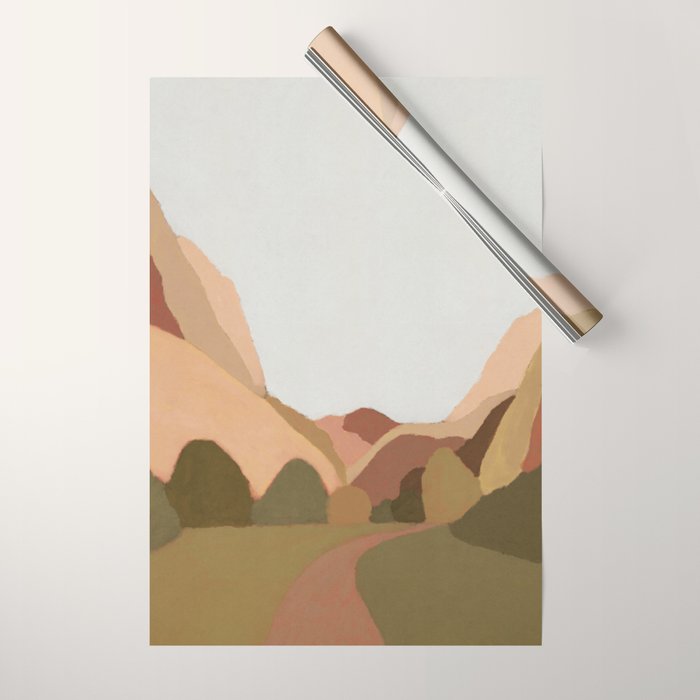 Morning Walk Wrapping Paper Gallery Image 1
