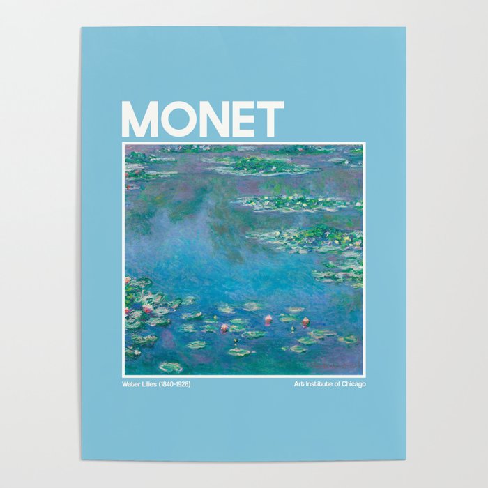 Monet Water Lilies Poster Gallery Image 4