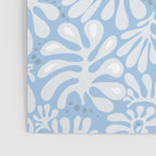 Matisse leaves pattern modern minimalistic light sky blue Poster Gallery Image 3