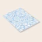 Matisse leaves pattern modern minimalistic light sky blue Notebook Gallery Image 3