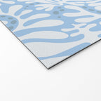 Matisse leaves pattern modern minimalistic light sky blue Welcome Mat Gallery Image 2