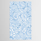 Matisse leaves pattern modern minimalistic light sky blue Tablecloth Gallery Image 2