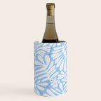 Matisse leaves pattern modern minimalistic light sky blue Wine Chiller Gallery Image 1