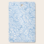 Matisse leaves pattern modern minimalistic light sky blue Cutting Board Gallery Image 1