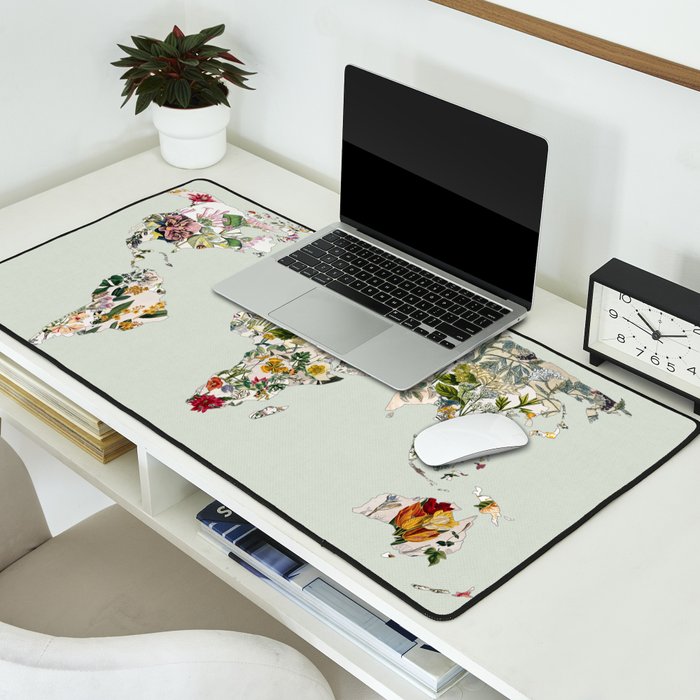 Vintage Botanical World Green Desk Mat Gallery Image 2