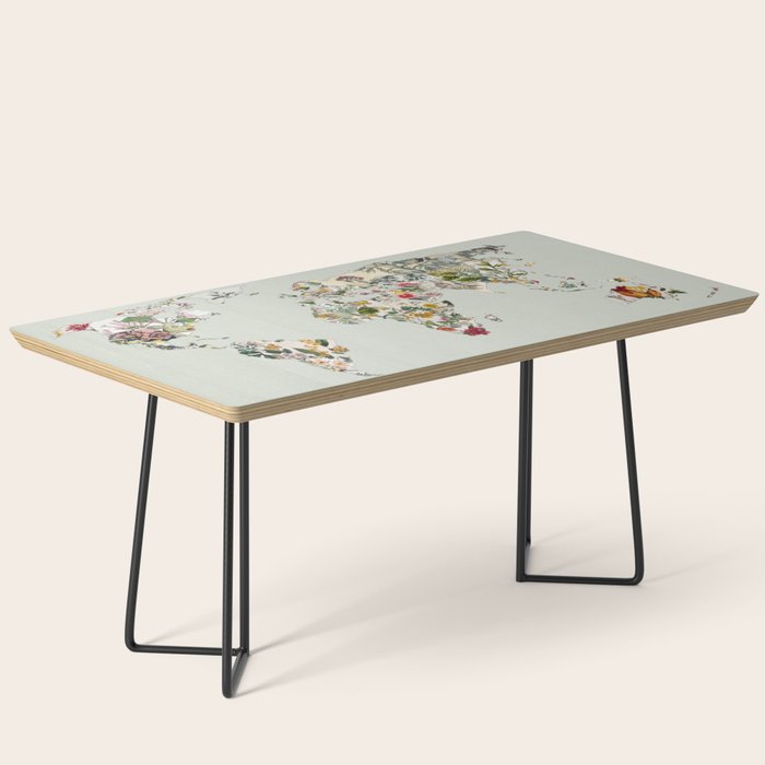 Vintage Botanical World Green Coffee Table Gallery Image 1