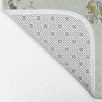 Vintage Botanical World Green Bath Mat Gallery Image 2