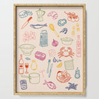 Kitchen Ingredient Art Print Serving Tray Gallery Image 1