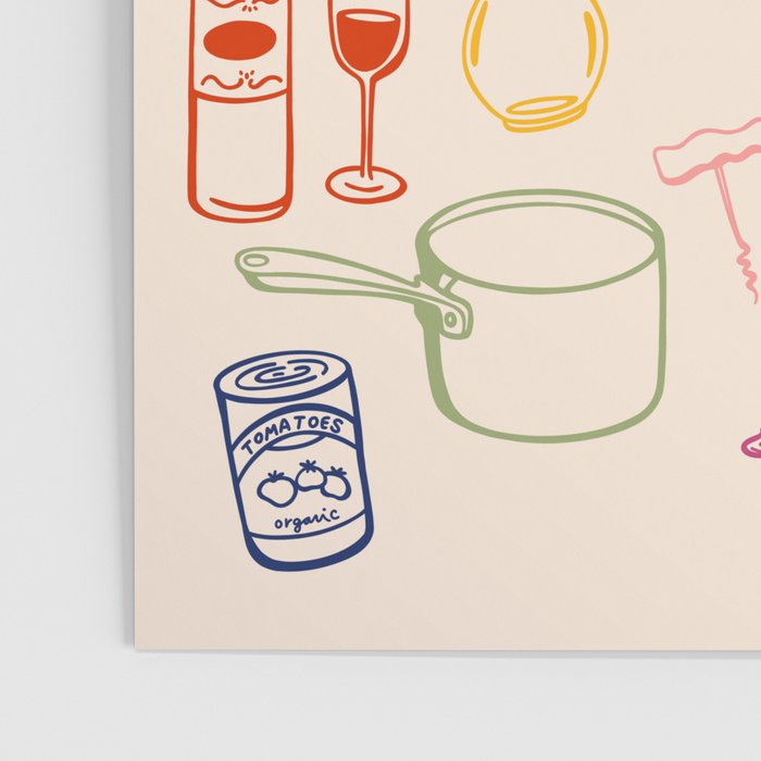 Kitchen Ingredient Art Print Poster Gallery Image 3