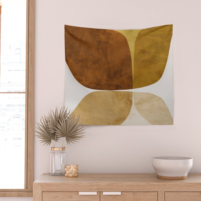 Gold Flower Wall Tapestry Gallery Image 2