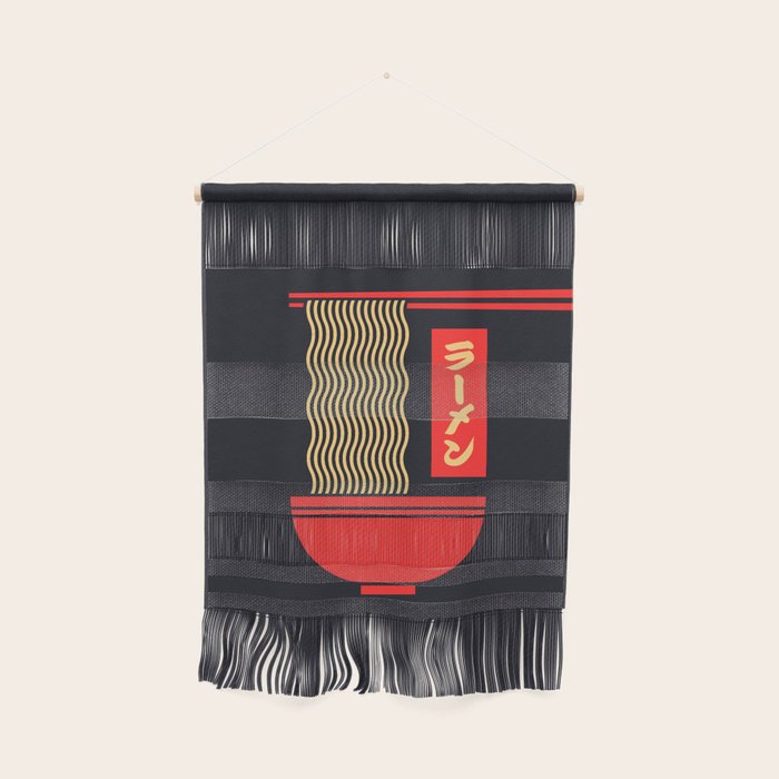 Ramen Minimal - Black Wall Hanging Gallery Image 1