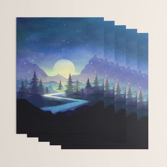 Touching the Stars Wrapping Paper Gallery Image 3