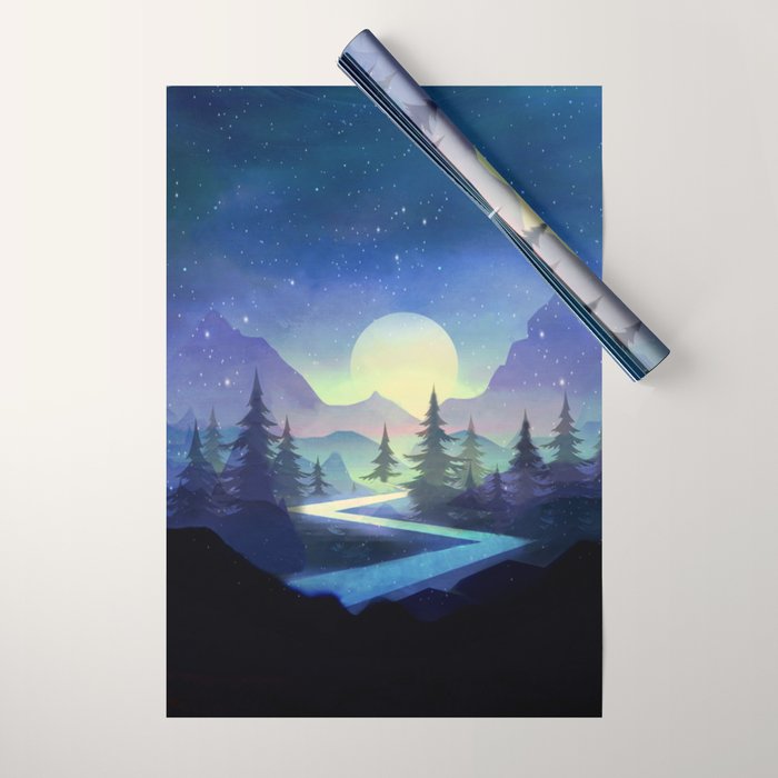 Touching the Stars Wrapping Paper Gallery Image 1