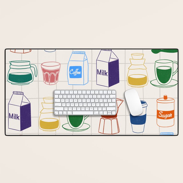 Cafe time Desk Mat Gallery Image 1
