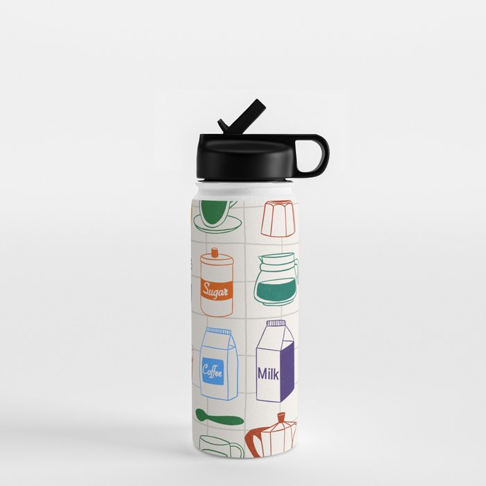 Cafe time Water Bottle Gallery Image 1