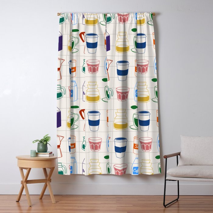 Cafe time Window Curtain Gallery Image 1