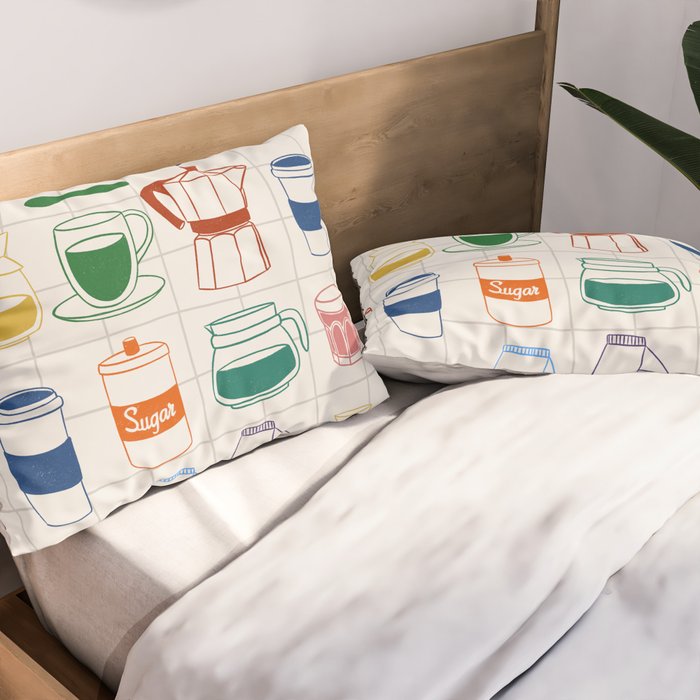 Cafe time Pillow Sham Gallery Image 2