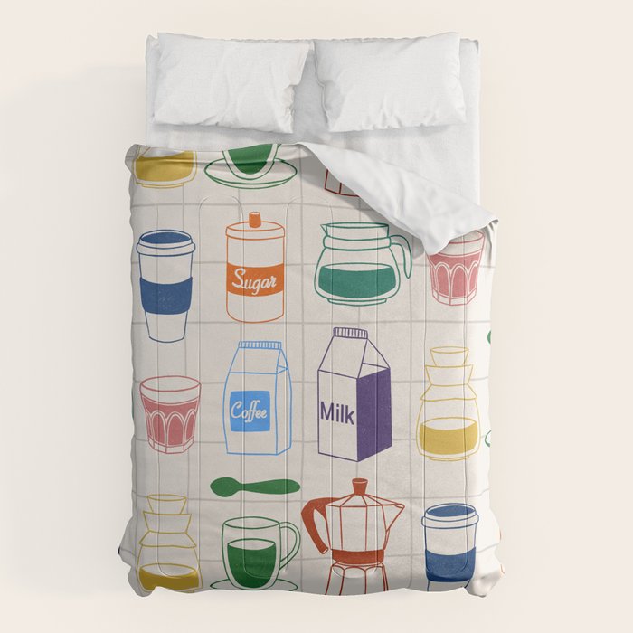 Cafe time Comforter Gallery Image 6