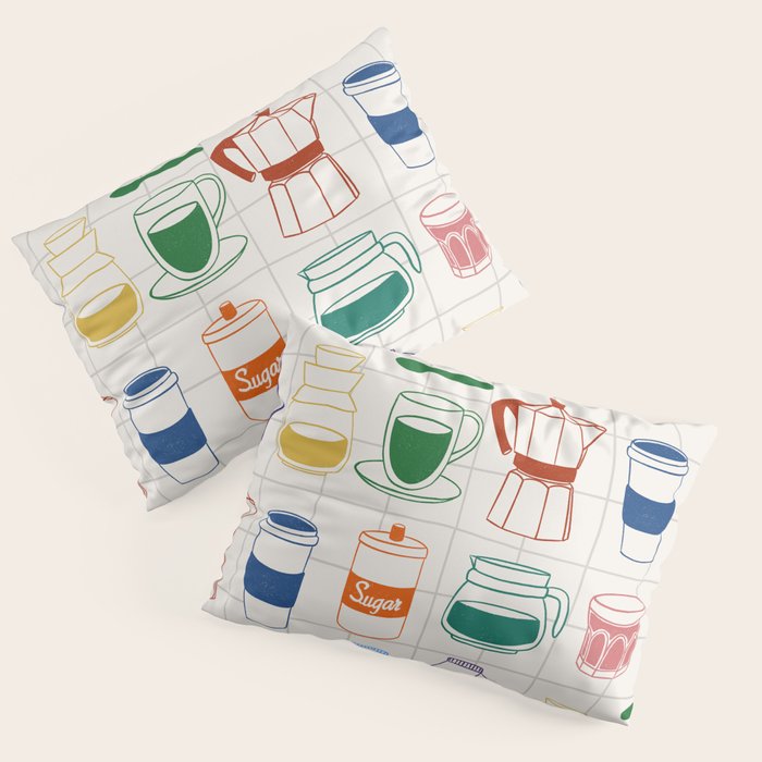 Cafe time Pillow Sham Gallery Image 3