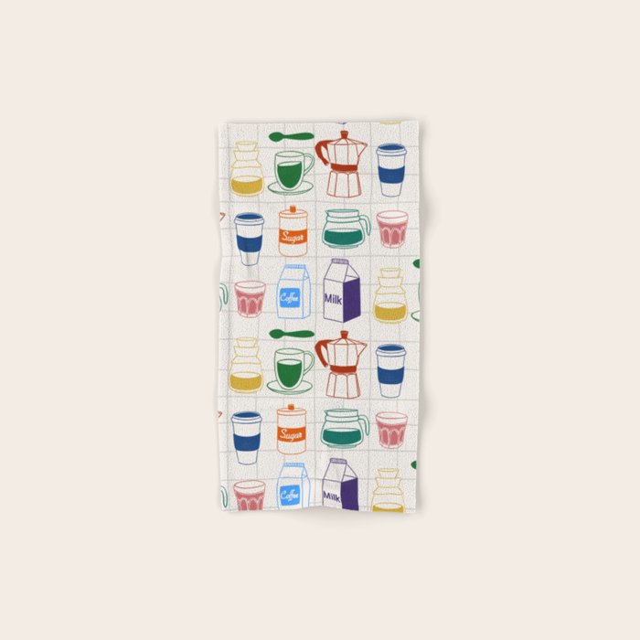 Cafe time Bath Towel Gallery Image 1