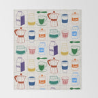 Cafe time Throw Blanket Gallery Image 2