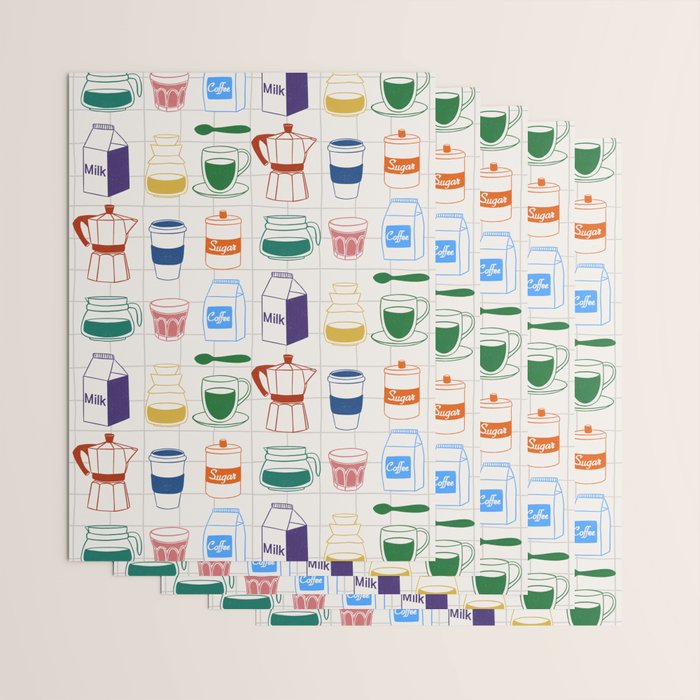 Cafe time Wrapping Paper Gallery Image 3