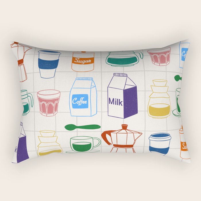 Cafe time Rectangular Pillow Gallery Image 2