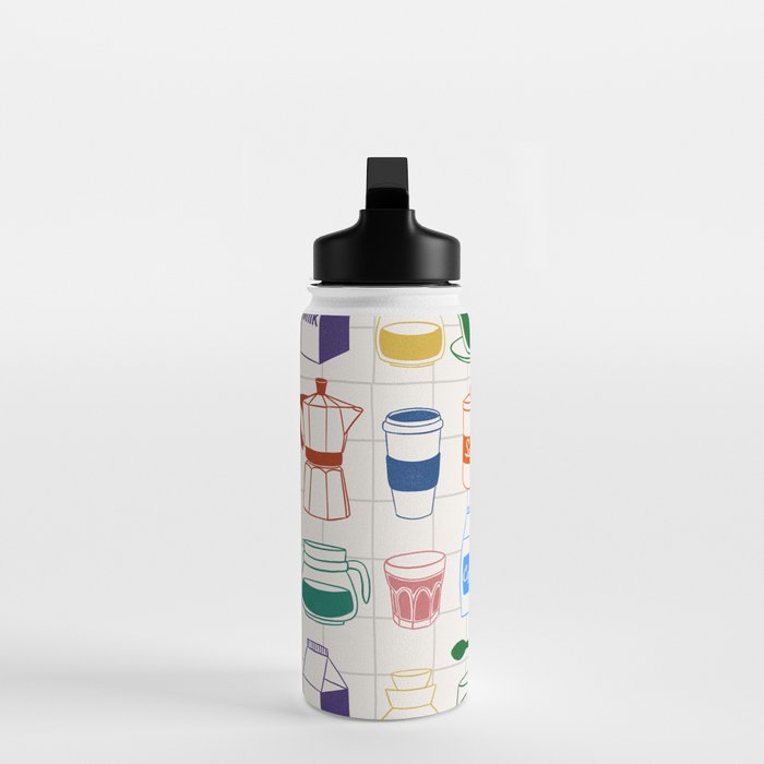 Cafe time Water Bottle Gallery Image 3