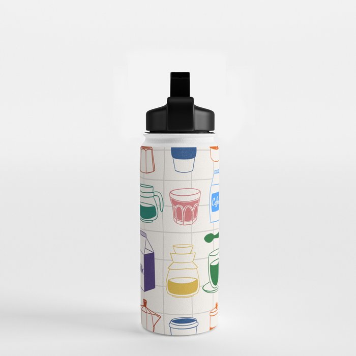 Cafe time Water Bottle Gallery Image 2