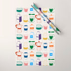 Cafe time Wrapping Paper Gallery Image 1
