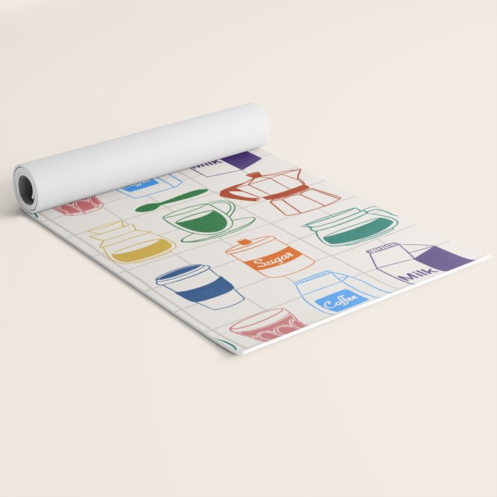 Cafe time Yoga Mat Gallery Image 2