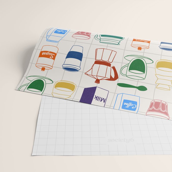 Cafe time Wrapping Paper Gallery Image 2