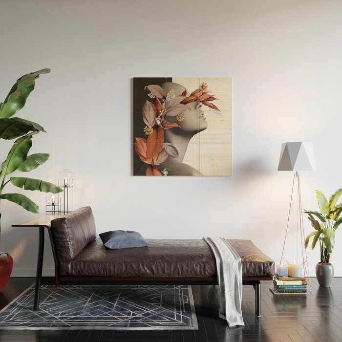 Floral Portrait 10 Wood Wall Art Gallery Image 2