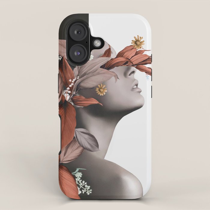 Floral Portrait 10 iPhone Case Gallery Image 1