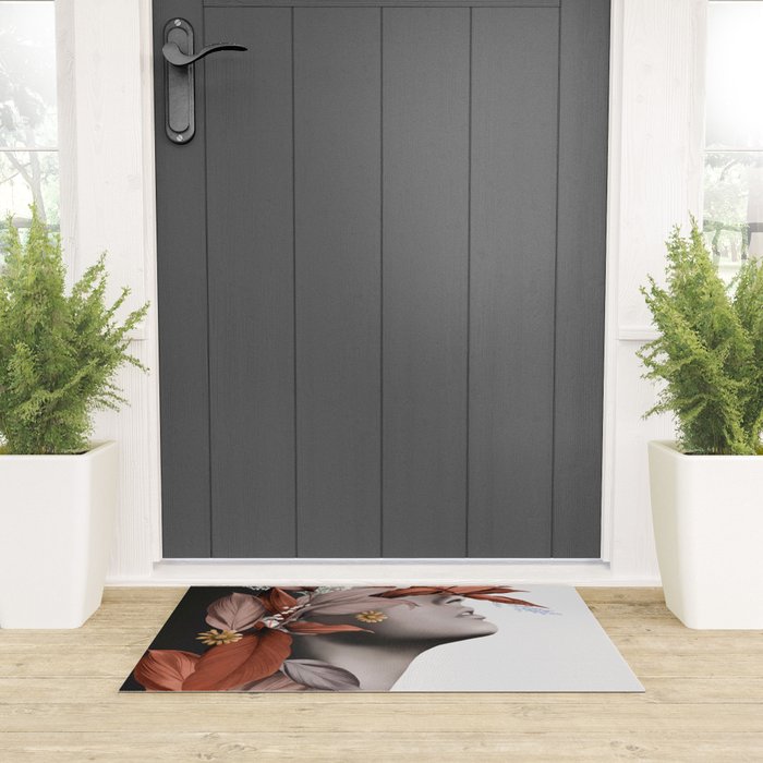 Floral Portrait 10 Welcome Mat Gallery Image 3