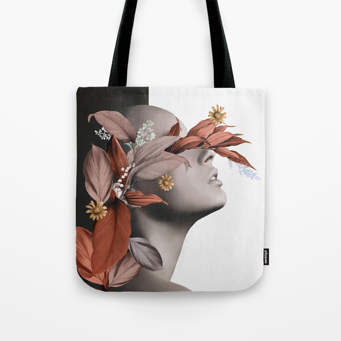 Floral Portrait 10 Tote Bag Gallery Image 1