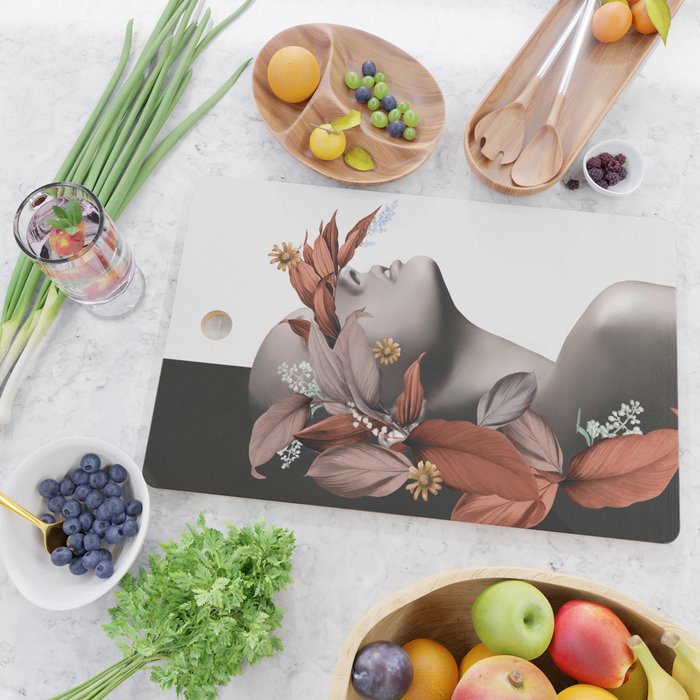 Floral Portrait 10 Cutting Board Gallery Image 2