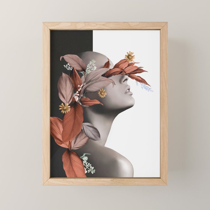 Floral Portrait 10 Mini Art Print Gallery Image 1