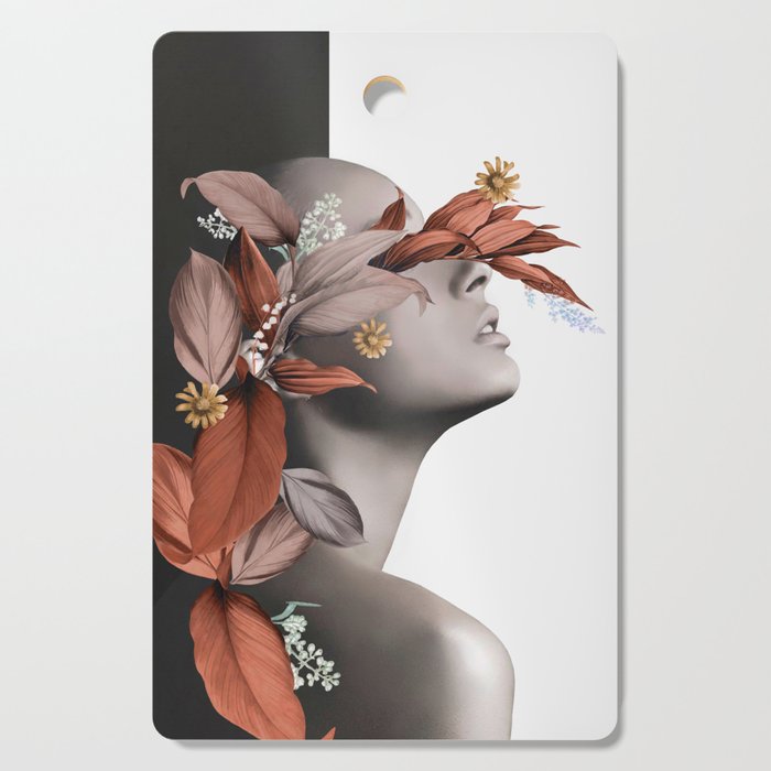 Floral Portrait 10 Cutting Board Gallery Image 1