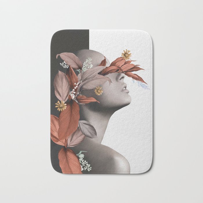 Floral Portrait 10 Bath Mat Gallery Image 1