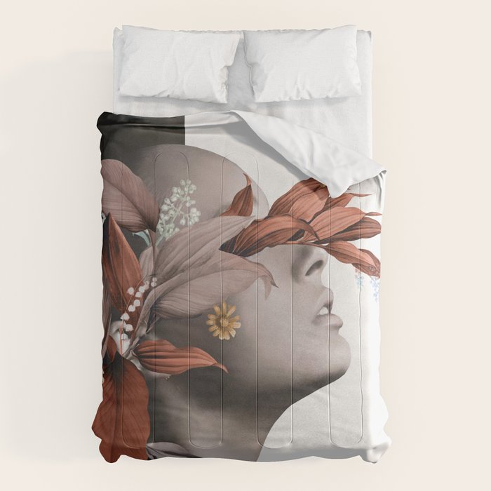 Floral Portrait 10 Comforter Gallery Image 6