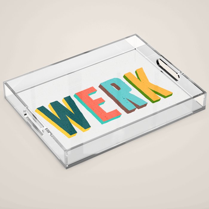 Werk Acrylic Tray Gallery Image 1