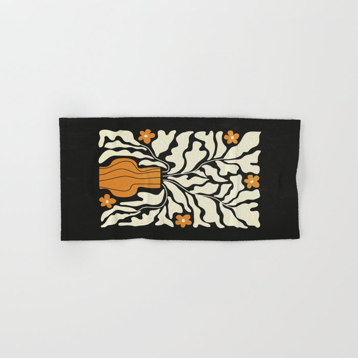 Golden Vase 02 | Summer Bloom: Matisse Night Edition Bath Towel Gallery Image 1